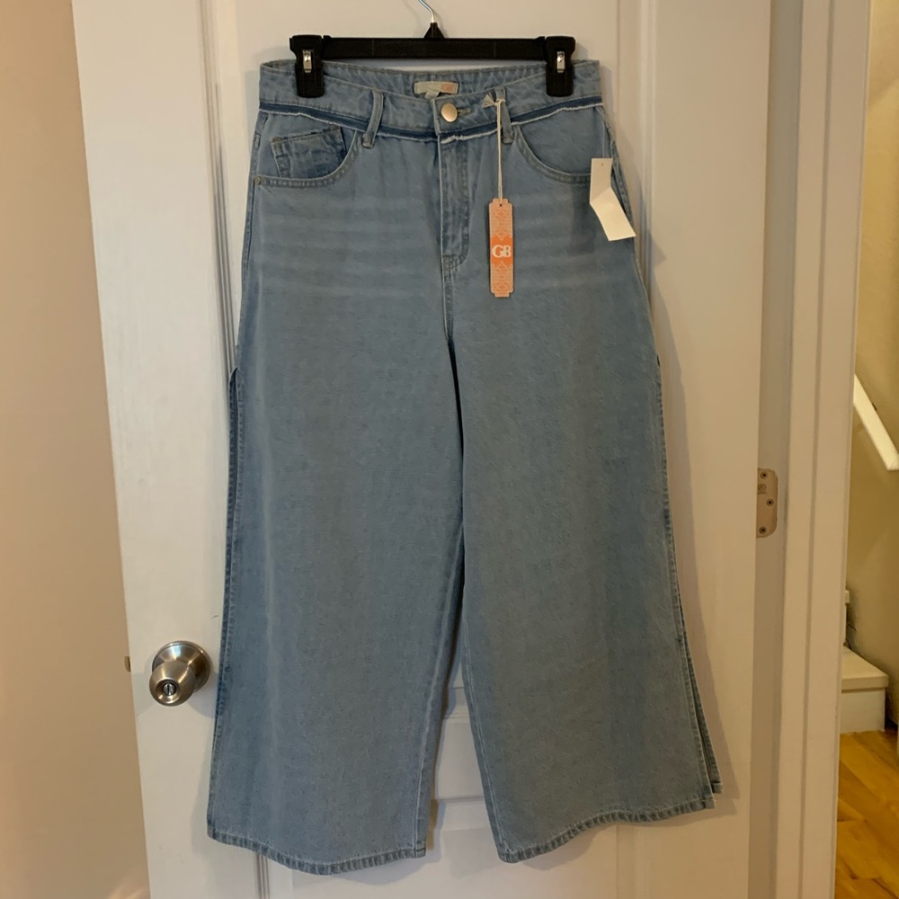 Gianni Bini Side Slit Denim Jean - Indigo - Picture 5 of 8